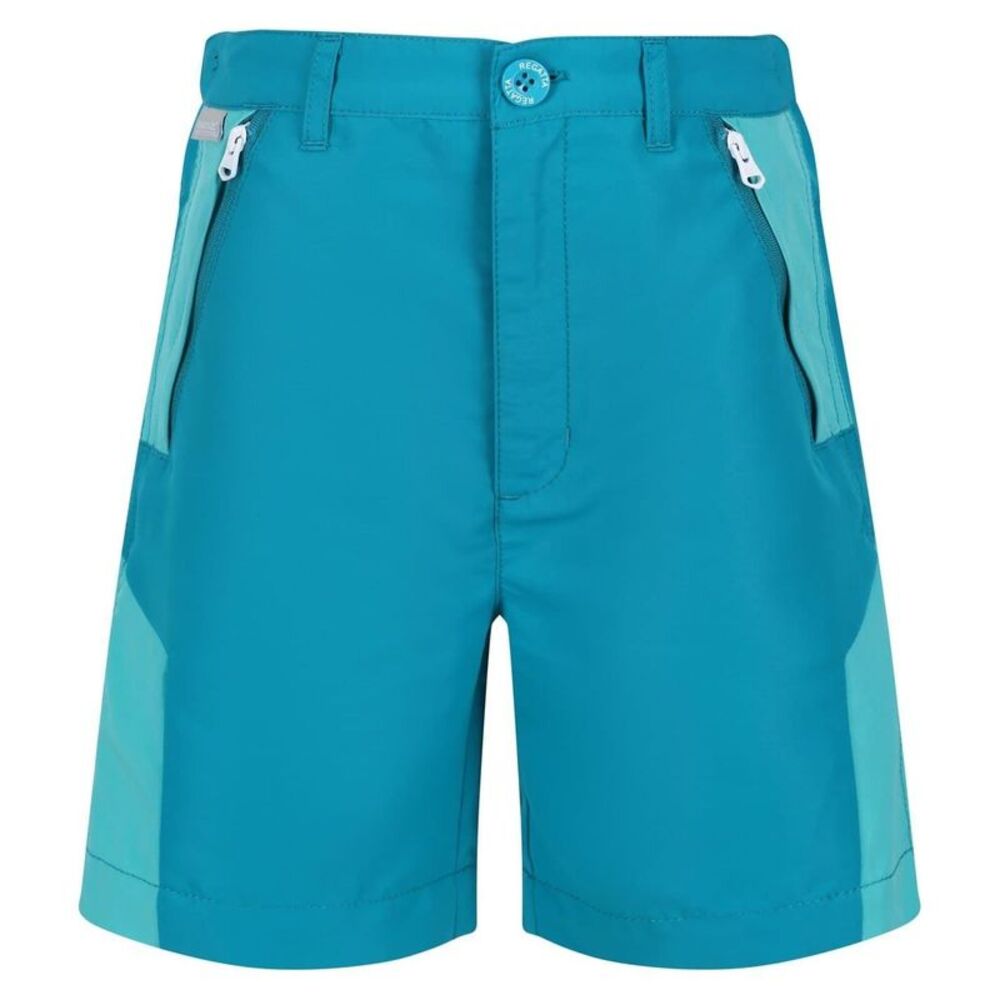 Regatta Childrens/Kids Sorcer Colour Block Shorts / Enamel Blue/Turquoise Blue